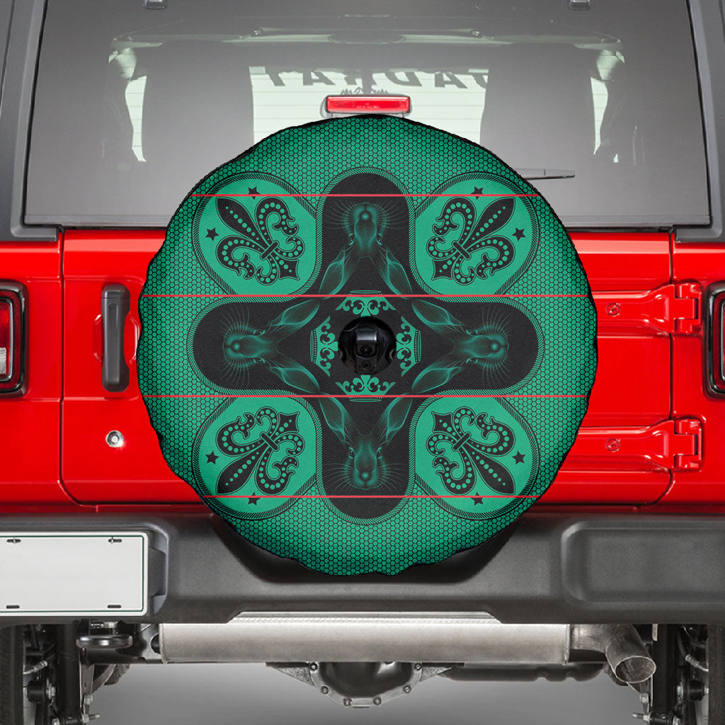 Bafokeng Rabbit Crown Palesa ea kharanium Spare Tire Cover Green Seanamarena Basotho Blanket Inspired