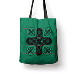Bafokeng Rabbit Crown Palesa ea kharanium Tote Bag Green Seanamarena Basotho Blanket Inspired