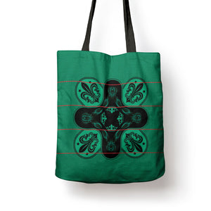 Bafokeng Rabbit Crown Palesa ea kharanium Tote Bag Green Seanamarena Basotho Blanket Inspired