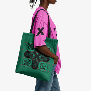 Bafokeng Rabbit Crown Palesa ea kharanium Tote Bag Green Seanamarena Basotho Blanket Inspired