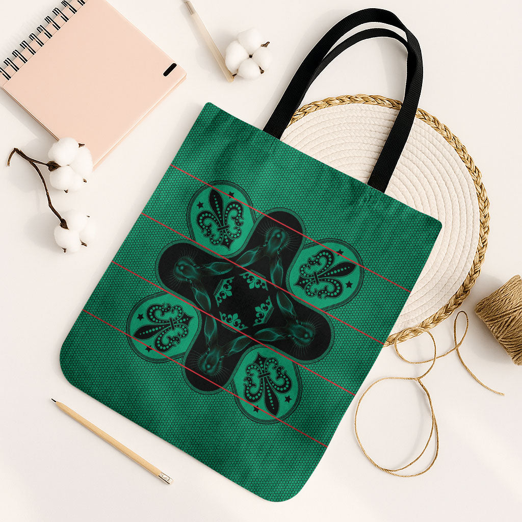 Bafokeng Rabbit Crown Palesa ea kharanium Tote Bag Green Seanamarena Basotho Blanket Inspired
