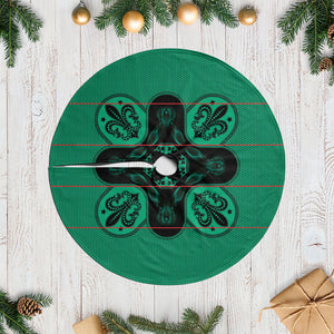 Bafokeng Rabbit Crown Palesa ea kharanium Tree Skirt Green Seanamarena Basotho Blanket Inspired