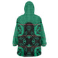 Bafokeng Rabbit Crown Palesa ea kharanium Wearable Blanket Hoodie Green Seanamarena Basotho Blanket Inspired