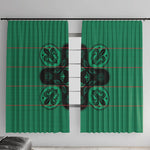 Bafokeng Rabbit Crown Palesa ea kharanium Window Curtain Green Seanamarena Basotho Blanket Inspired