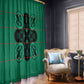 Bafokeng Rabbit Crown Palesa ea kharanium Window Curtain Green Seanamarena Basotho Blanket Inspired