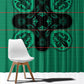 Bafokeng Rabbit Crown Palesa ea kharanium Window Curtain Green Seanamarena Basotho Blanket Inspired