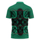 Bafokeng Rabbit Crown Palesa ea kharanium Zipper Polo Shirt Green Seanamarena Basotho Blanket Inspired