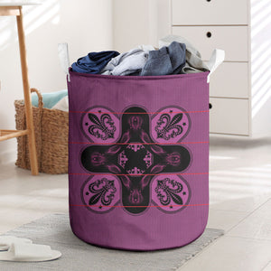 Bafokeng Rabbit Crown Palesa ea kharanium Laundry Basket Pink Seanamarena Basotho Blanket Inspired