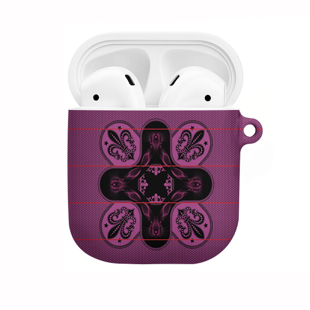 Bafokeng Rabbit Crown Palesa ea kharanium AirPods Case Pink Seanamarena Basotho Blanket Inspired