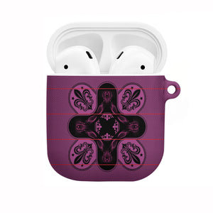 Bafokeng Rabbit Crown Palesa ea kharanium AirPods Case Pink Seanamarena Basotho Blanket Inspired