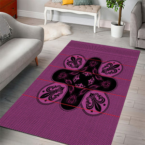 Bafokeng Rabbit Crown Palesa ea kharanium Area Rug Pink Seanamarena Basotho Blanket Inspired