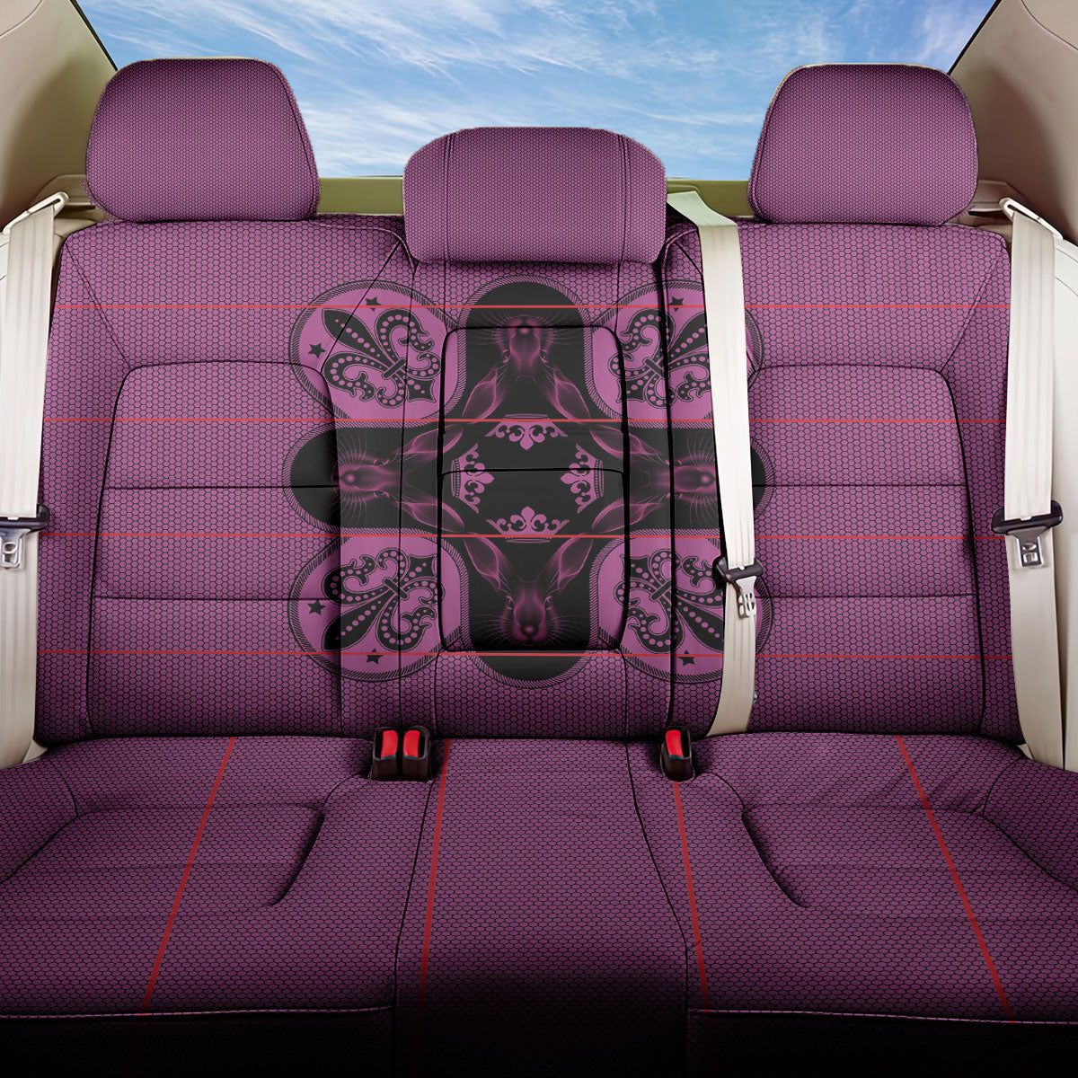 Bafokeng Rabbit Crown Palesa ea kharanium Back Car Seat Cover Pink Seanamarena Basotho Blanket Inspired