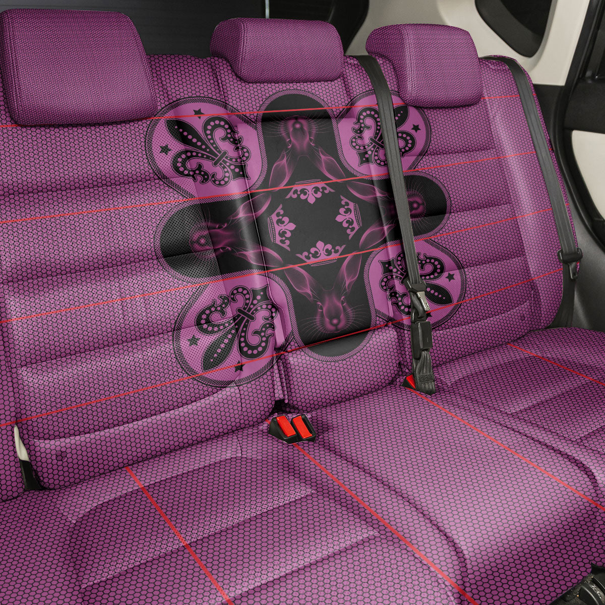Bafokeng Rabbit Crown Palesa ea kharanium Back Car Seat Cover Pink Seanamarena Basotho Blanket Inspired