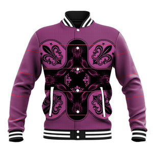 Bafokeng Rabbit Crown Palesa ea kharanium Baseball Jacket Pink Seanamarena Basotho Blanket Inspired