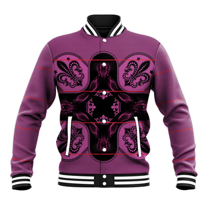 Bafokeng Rabbit Crown Palesa ea kharanium Baseball Jacket Pink Seanamarena Basotho Blanket Inspired