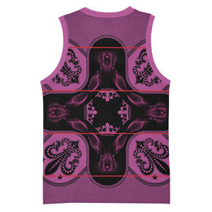 Bafokeng Rabbit Crown Palesa ea kharanium Basketball Jersey Pink Seanamarena Basotho Blanket Inspired
