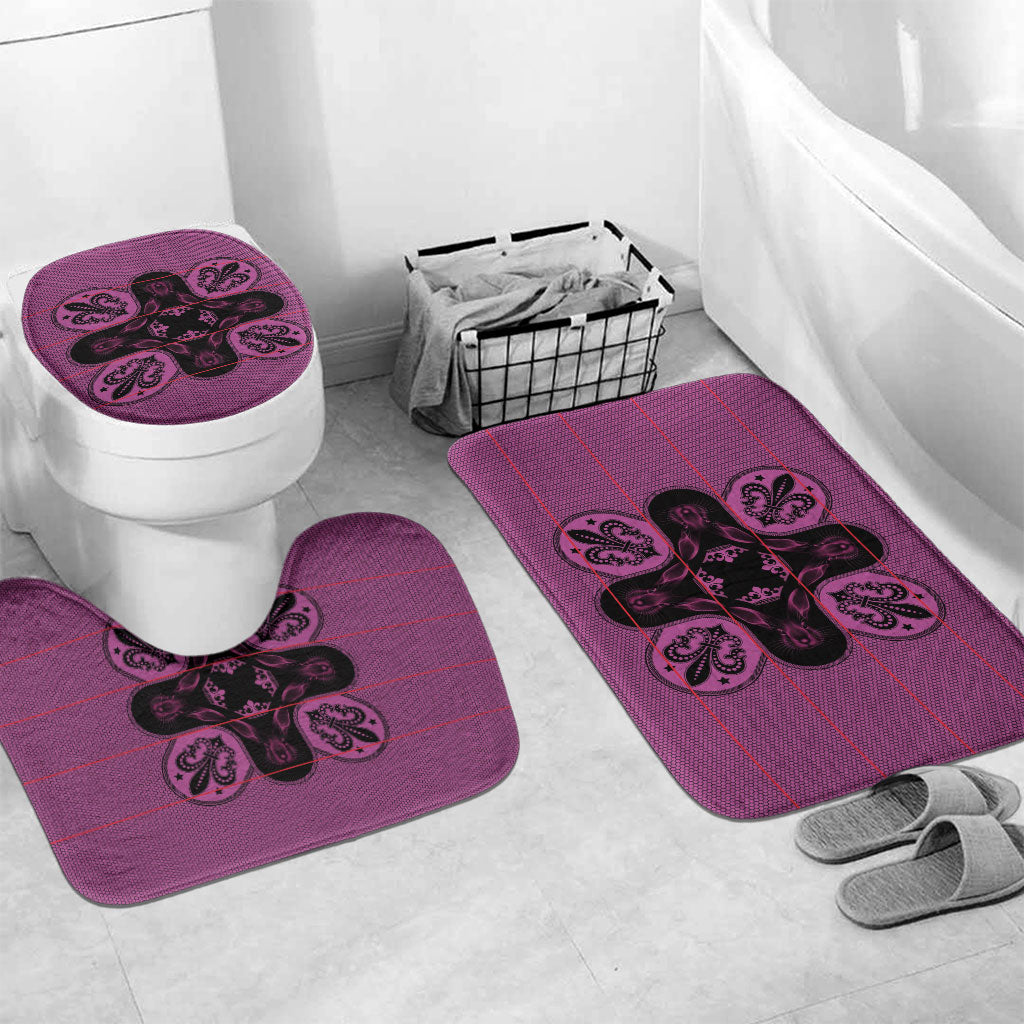 Bafokeng Rabbit Crown Palesa ea kharanium Bathroom Set Pink Seanamarena Basotho Blanket Inspired