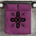Bafokeng Rabbit Crown Palesa ea kharanium Bedding Set Pink Seanamarena Basotho Blanket Inspired