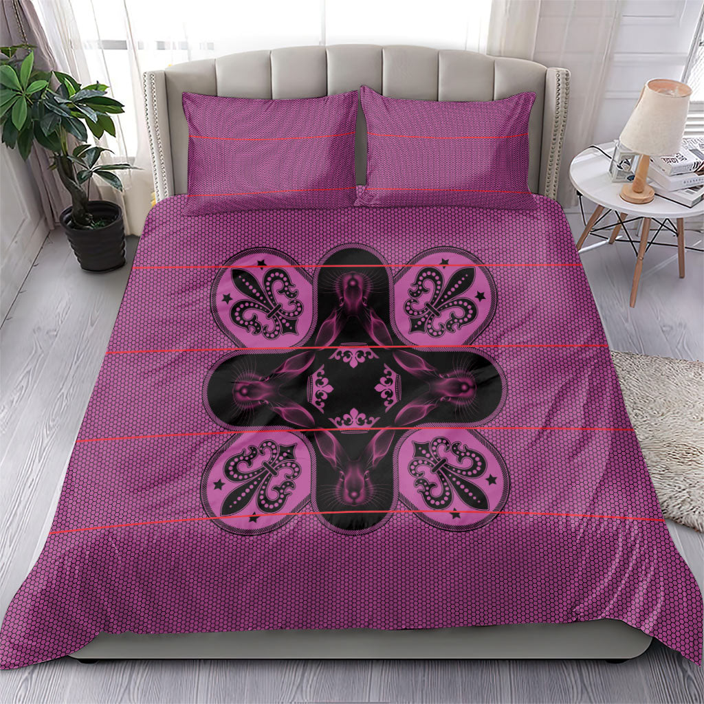 Bafokeng Rabbit Crown Palesa ea kharanium Bedding Set Pink Seanamarena Basotho Blanket Inspired