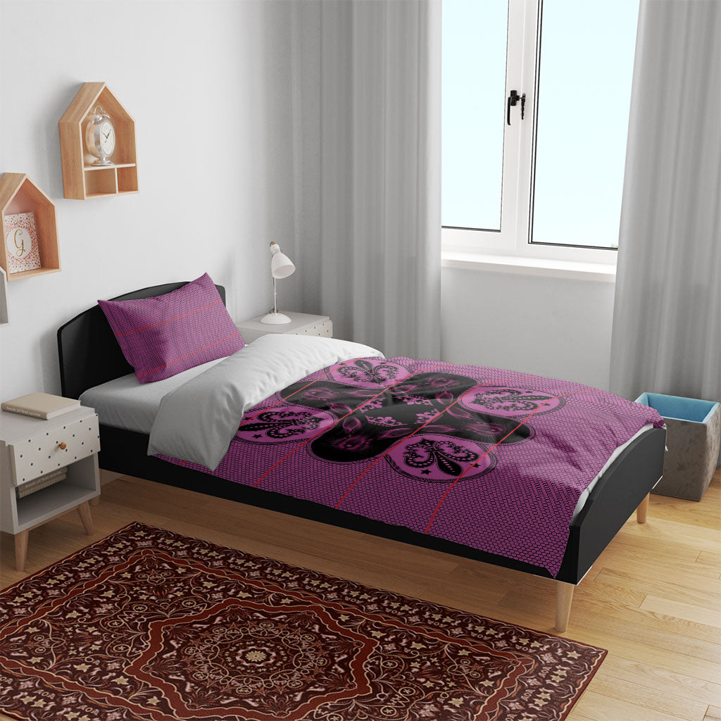 Bafokeng Rabbit Crown Palesa ea kharanium Bedding Set Pink Seanamarena Basotho Blanket Inspired