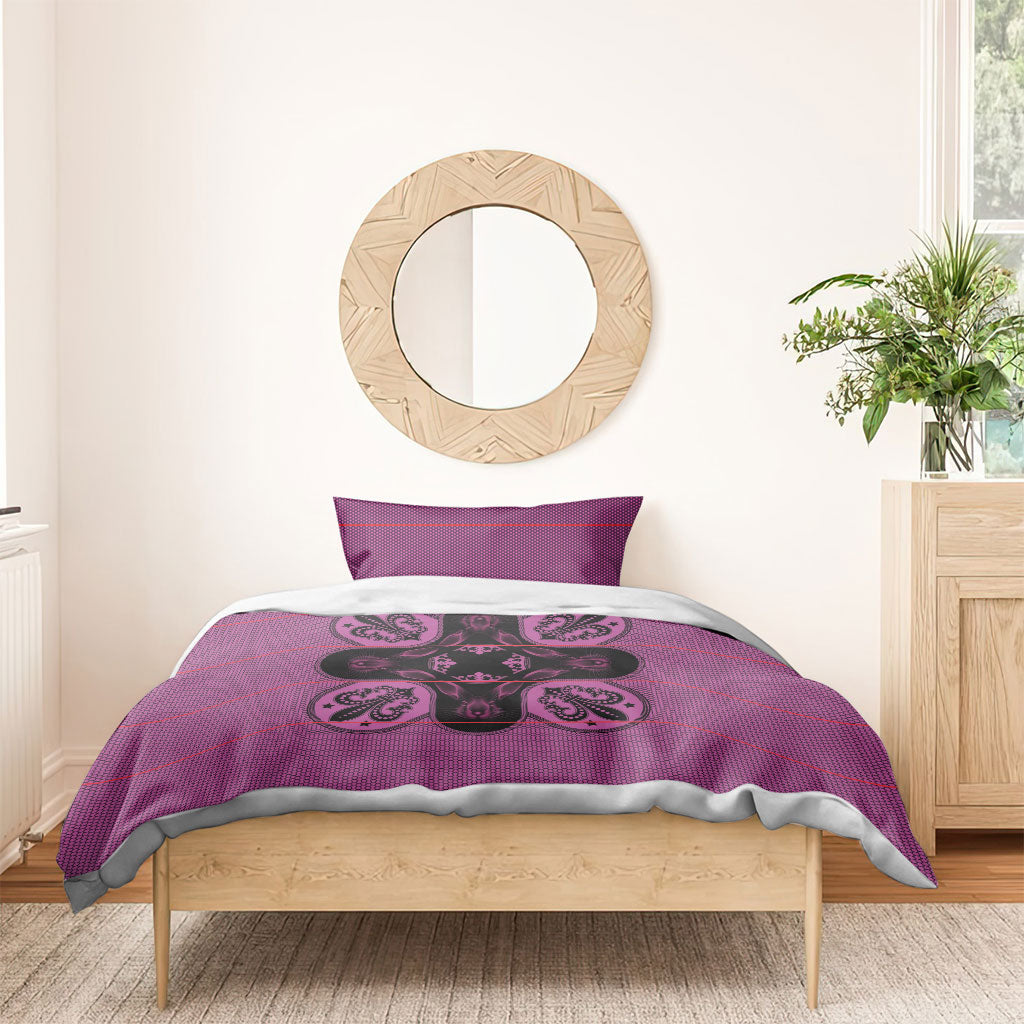 Bafokeng Rabbit Crown Palesa ea kharanium Bedding Set Pink Seanamarena Basotho Blanket Inspired