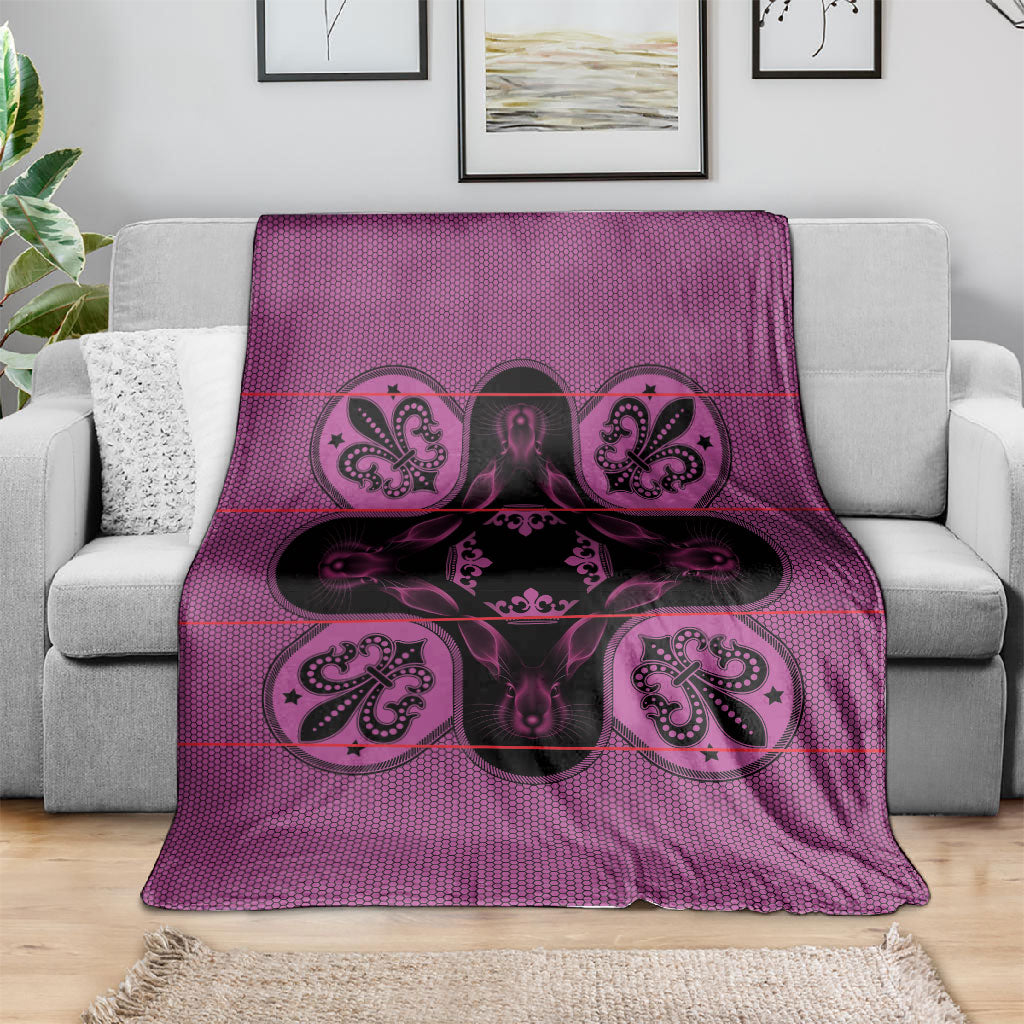 Bafokeng Rabbit Crown Palesa ea kharanium Blanket Pink Seanamarena Basotho Blanket Inspired