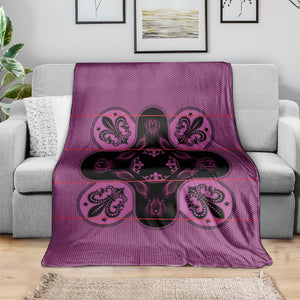 Bafokeng Rabbit Crown Palesa ea kharanium Blanket Pink Seanamarena Basotho Blanket Inspired
