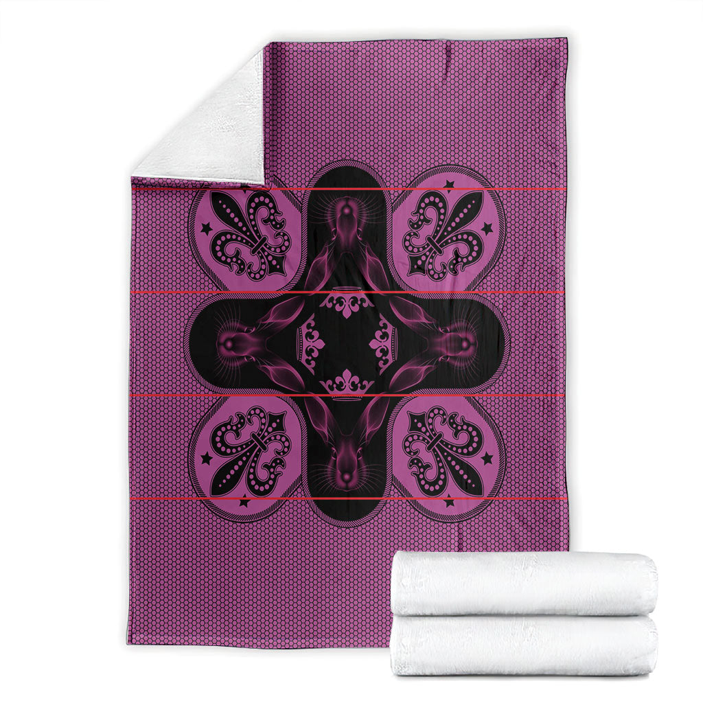 Bafokeng Rabbit Crown Palesa ea kharanium Blanket Pink Seanamarena Basotho Blanket Inspired