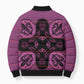 Bafokeng Rabbit Crown Palesa ea kharanium Bomber Puffer Jacket Pink Seanamarena Basotho Blanket Inspired