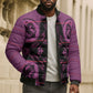 Bafokeng Rabbit Crown Palesa ea kharanium Bomber Puffer Jacket Pink Seanamarena Basotho Blanket Inspired