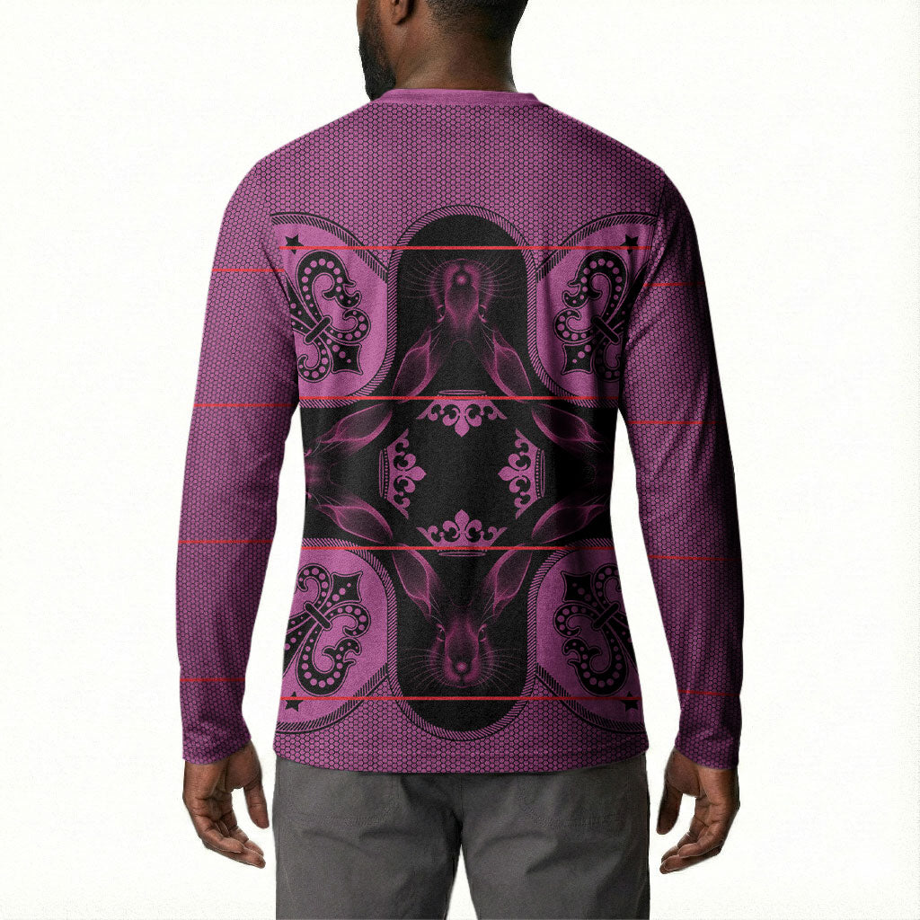 Bafokeng Rabbit Crown Palesa ea kharanium Button Sweatshirt Pink Seanamarena Basotho Blanket Inspired