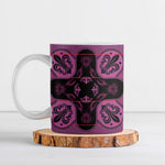 Bafokeng Rabbit Crown Palesa ea kharanium Ceramic Mug Pink Seanamarena Basotho Blanket Inspired