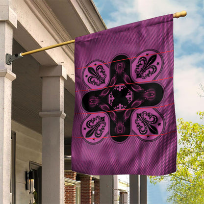 Bafokeng Rabbit Crown Palesa ea kharanium Garden Flag Pink Seanamarena Basotho Blanket Inspired