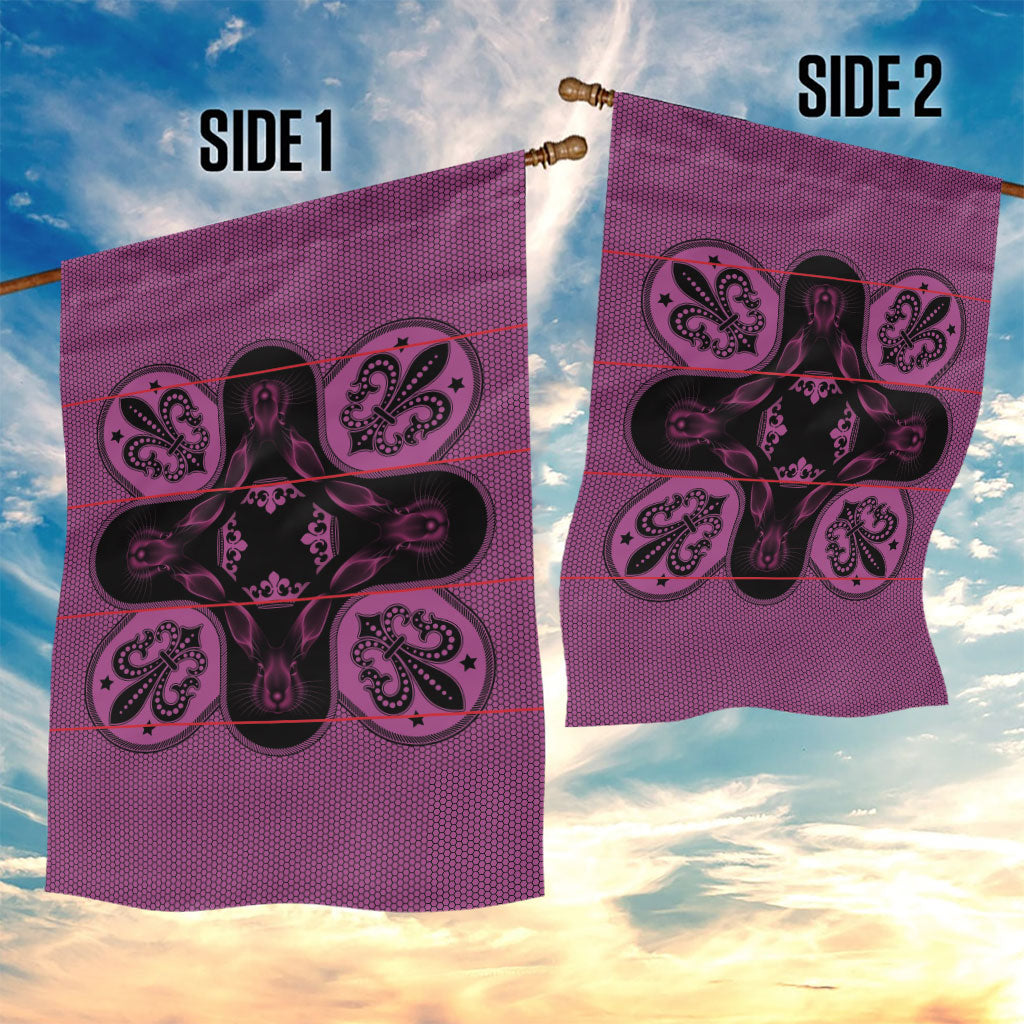 Bafokeng Rabbit Crown Palesa ea kharanium Garden Flag Pink Seanamarena Basotho Blanket Inspired