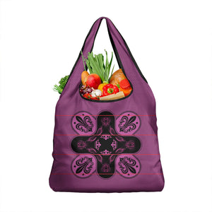Bafokeng Rabbit Crown Palesa ea kharanium Grocery Bag Pink Seanamarena Basotho Blanket Inspired