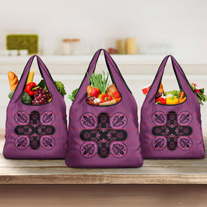 Bafokeng Rabbit Crown Palesa ea kharanium Grocery Bag Pink Seanamarena Basotho Blanket Inspired