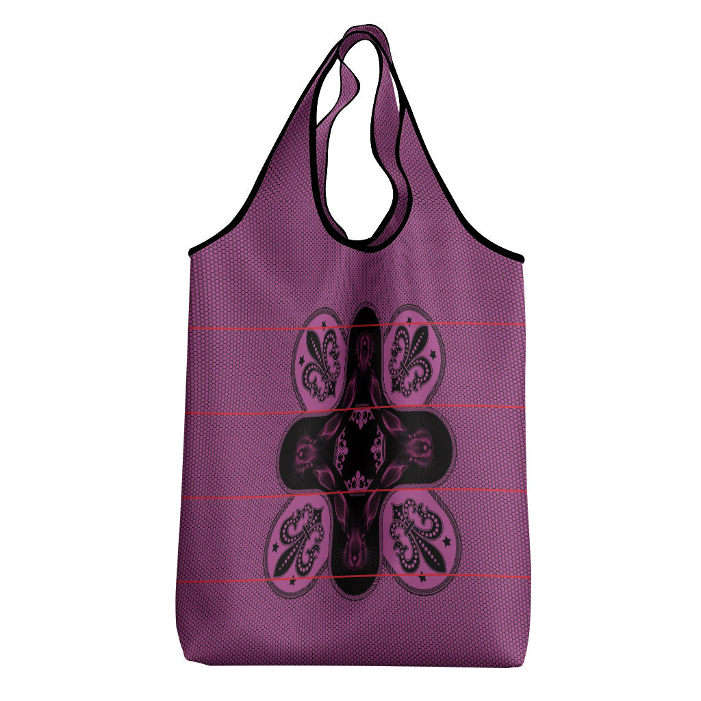 Bafokeng Rabbit Crown Palesa ea kharanium Grocery Bag Pink Seanamarena Basotho Blanket Inspired