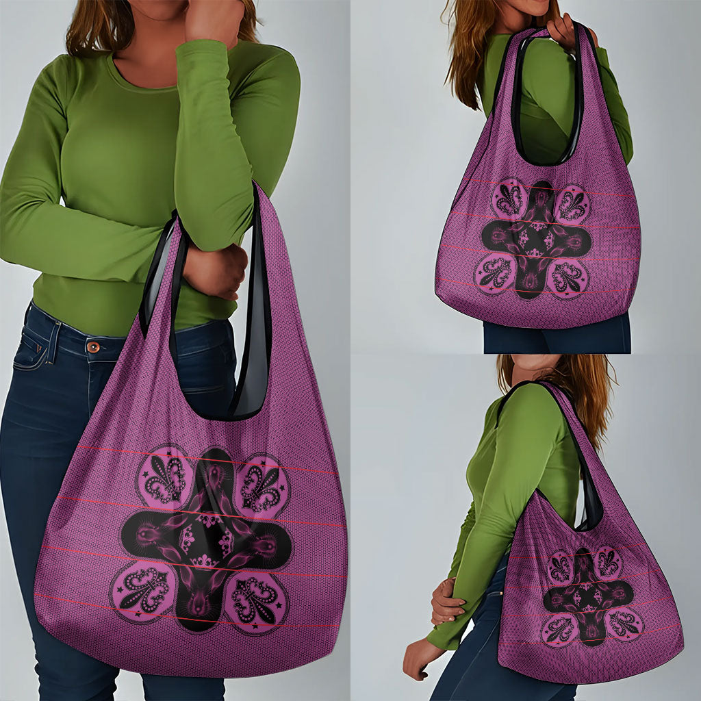 Bafokeng Rabbit Crown Palesa ea kharanium Grocery Bag Pink Seanamarena Basotho Blanket Inspired