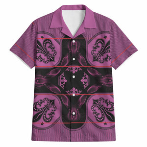 Bafokeng Rabbit Crown Palesa ea kharanium Hawaiian Shirt Pink Seanamarena Basotho Blanket Inspired