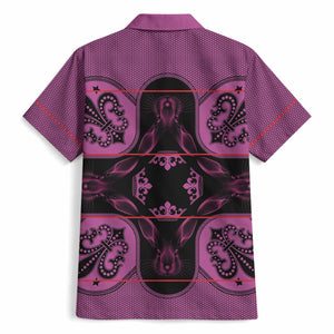 Bafokeng Rabbit Crown Palesa ea kharanium Hawaiian Shirt Pink Seanamarena Basotho Blanket Inspired