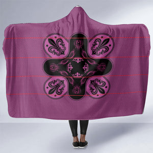 Bafokeng Rabbit Crown Palesa ea kharanium Hooded Blanket Pink Seanamarena Basotho Blanket Inspired