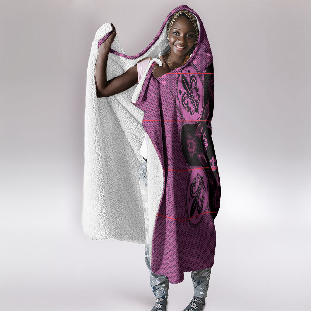 Bafokeng Rabbit Crown Palesa ea kharanium Hooded Blanket Pink Seanamarena Basotho Blanket Inspired