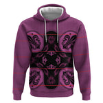 Bafokeng Rabbit Crown Palesa ea kharanium Hoodie Pink Seanamarena Basotho Blanket Inspired