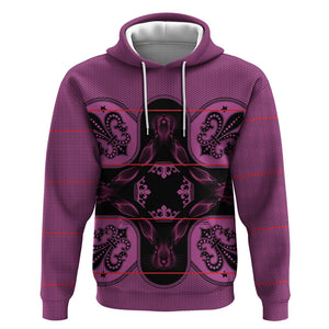 Bafokeng Rabbit Crown Palesa ea kharanium Hoodie Pink Seanamarena Basotho Blanket Inspired