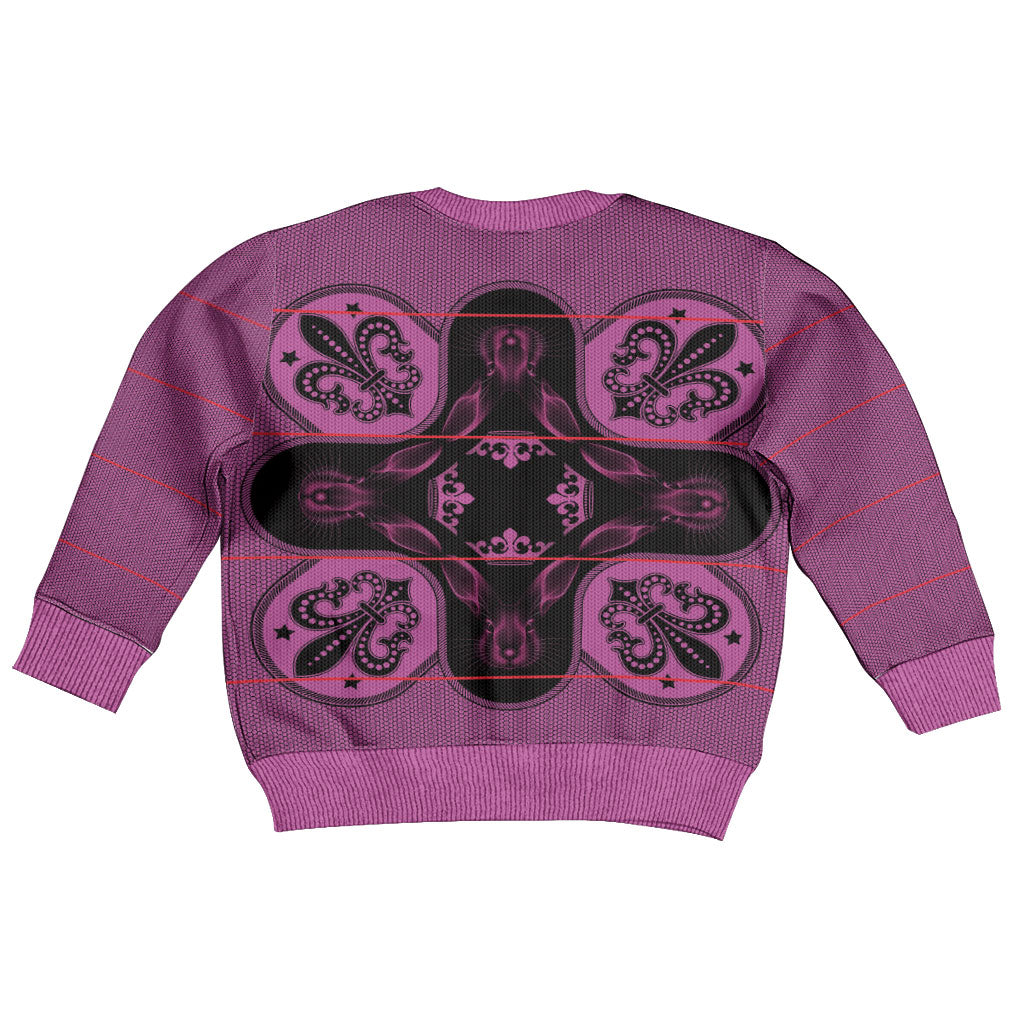 Bafokeng Rabbit Crown Palesa ea kharanium Kid Ugly Christmas Sweater Pink Seanamarena Basotho Blanket Inspired