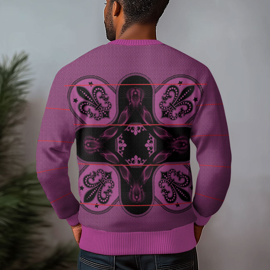 Bafokeng Rabbit Crown Palesa ea kharanium Ugly Christmas Sweater Pink Seanamarena Basotho Blanket Inspired