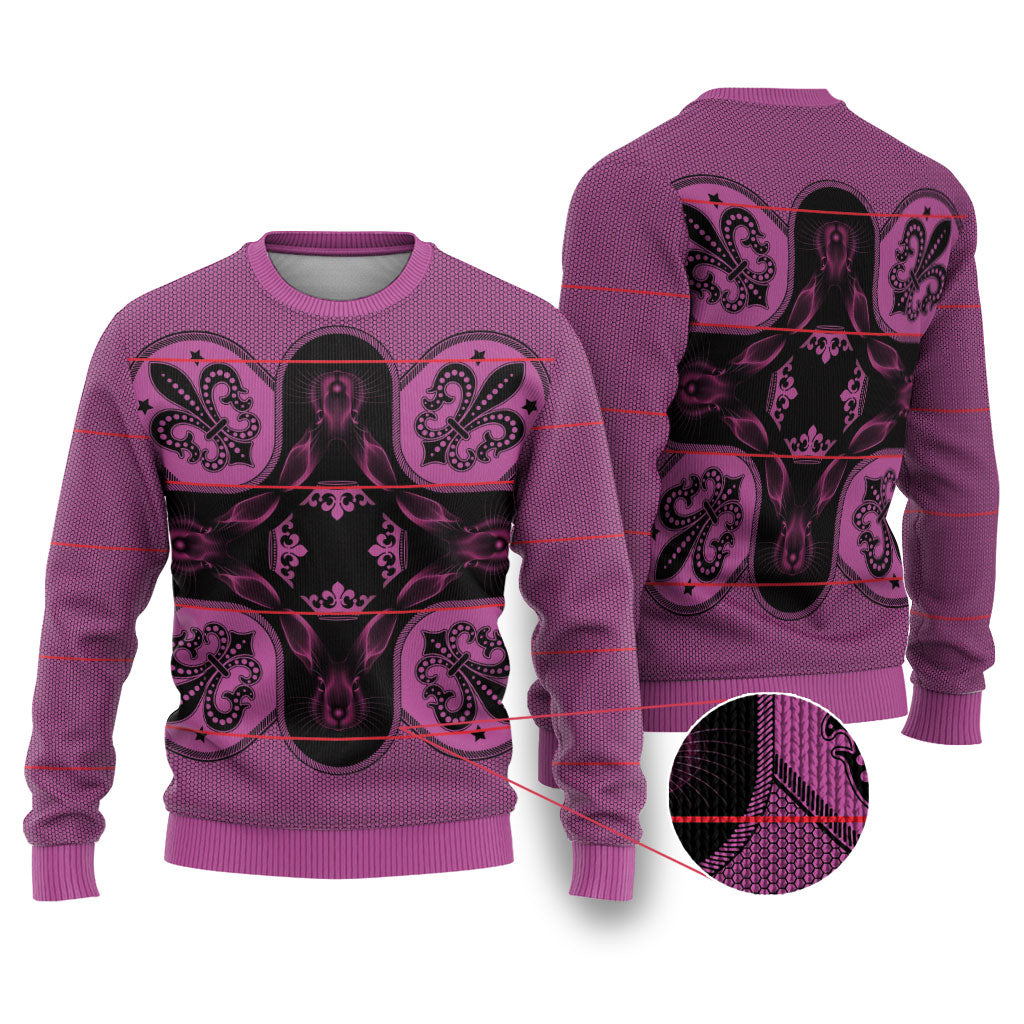 Bafokeng Rabbit Crown Palesa ea kharanium Ugly Christmas Sweater Pink Seanamarena Basotho Blanket Inspired