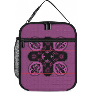 Bafokeng Rabbit Crown Palesa ea kharanium Lunch Bag Pink Seanamarena Basotho Blanket Inspired