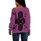 Bafokeng Rabbit Crown Palesa ea kharanium Off Shoulder Sweater Pink Seanamarena Basotho Blanket Inspired