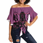 Bafokeng Rabbit Crown Palesa ea kharanium Off Shoulder Wrap Waist Top Pink Seanamarena Basotho Blanket Inspired